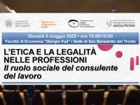 Etica e legalità nelle professioni: il ruolo sociale del CdL