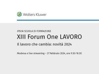 Il Vicepresidente CNO al 13° Forum One Lavoro